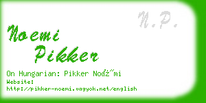 noemi pikker business card